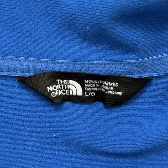 The North Face 1/4 Zip Pullover Polyester Royal Blue Logo Large - Picture 4 of 8